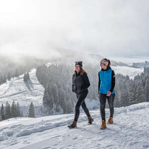 Winterwandern mit Bergpanorama