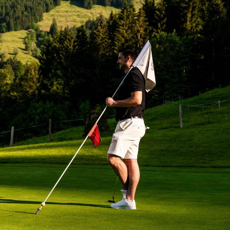 Komme zur Ruhe bei einer ausführlichen Golf-Runde in Oberstaufen.