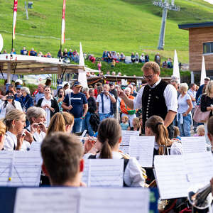 Warm Up am Open Air Konzert der Big Band der Bundeswehr mit der Blasmusik Oberstaufen