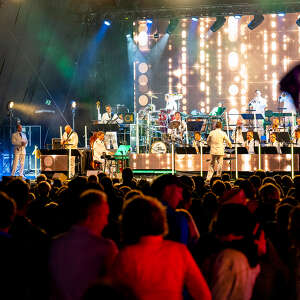 Gute Stimmung bei dem Open Air im Sommer im Allgäu