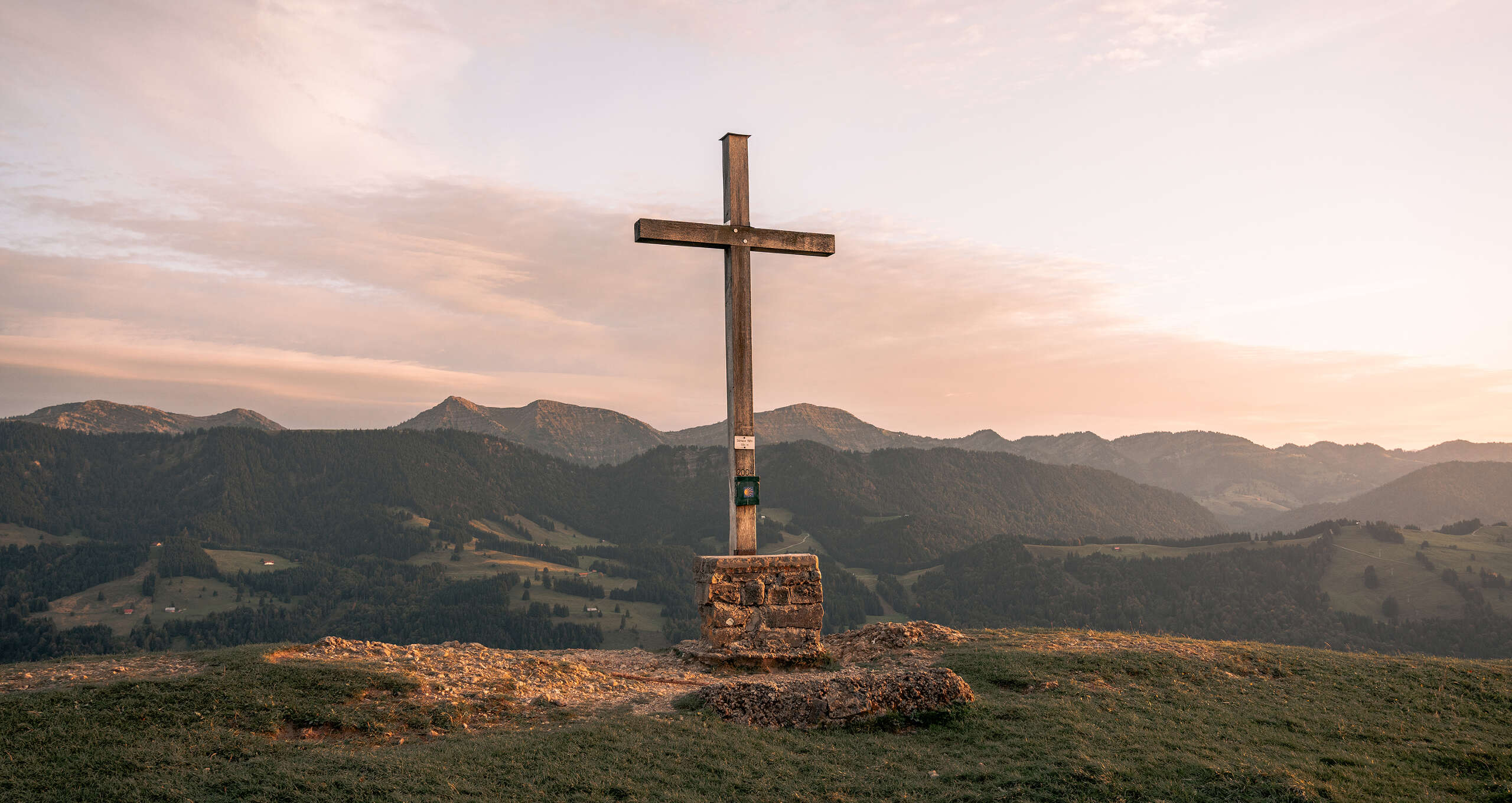 Sonnenuntergang an der Salmaser Höhe im Herbst