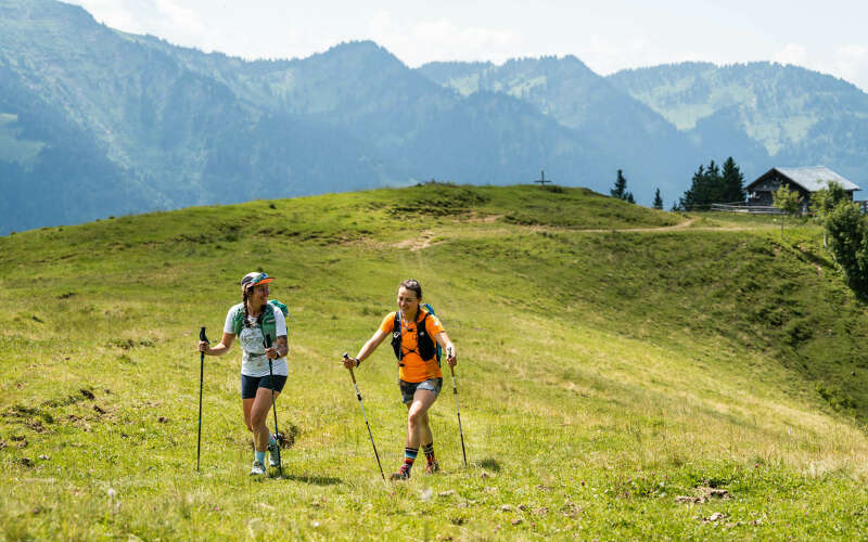 Wandern in den Allgäuer Bergen von Oberstaufen.