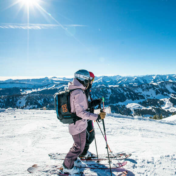 Skifahren am Hochgrat in Oberstaufen.