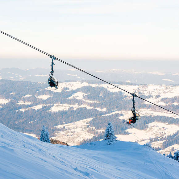 Winter am Fluhexpress in der Skiarena Steibis