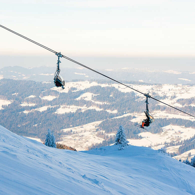 Winter am Fluhexpress in der Skiarena Steibis