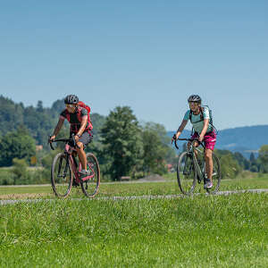 Radtour mit dem Gravel-Bike im Grünen bei Oberstaufen