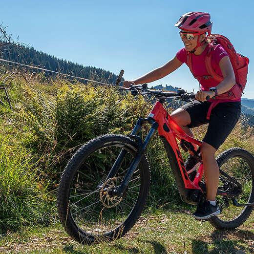 MTB-Tour mit Ausblick auf das Konstanzer Tal bei Oberstaufen