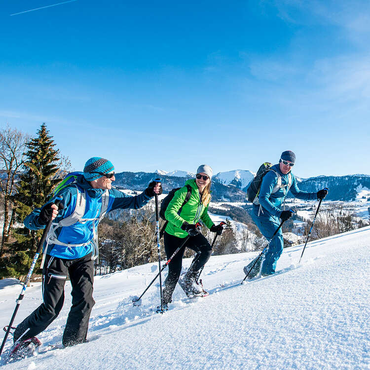 Geführte Schneeschuhwanderung im Allgäu