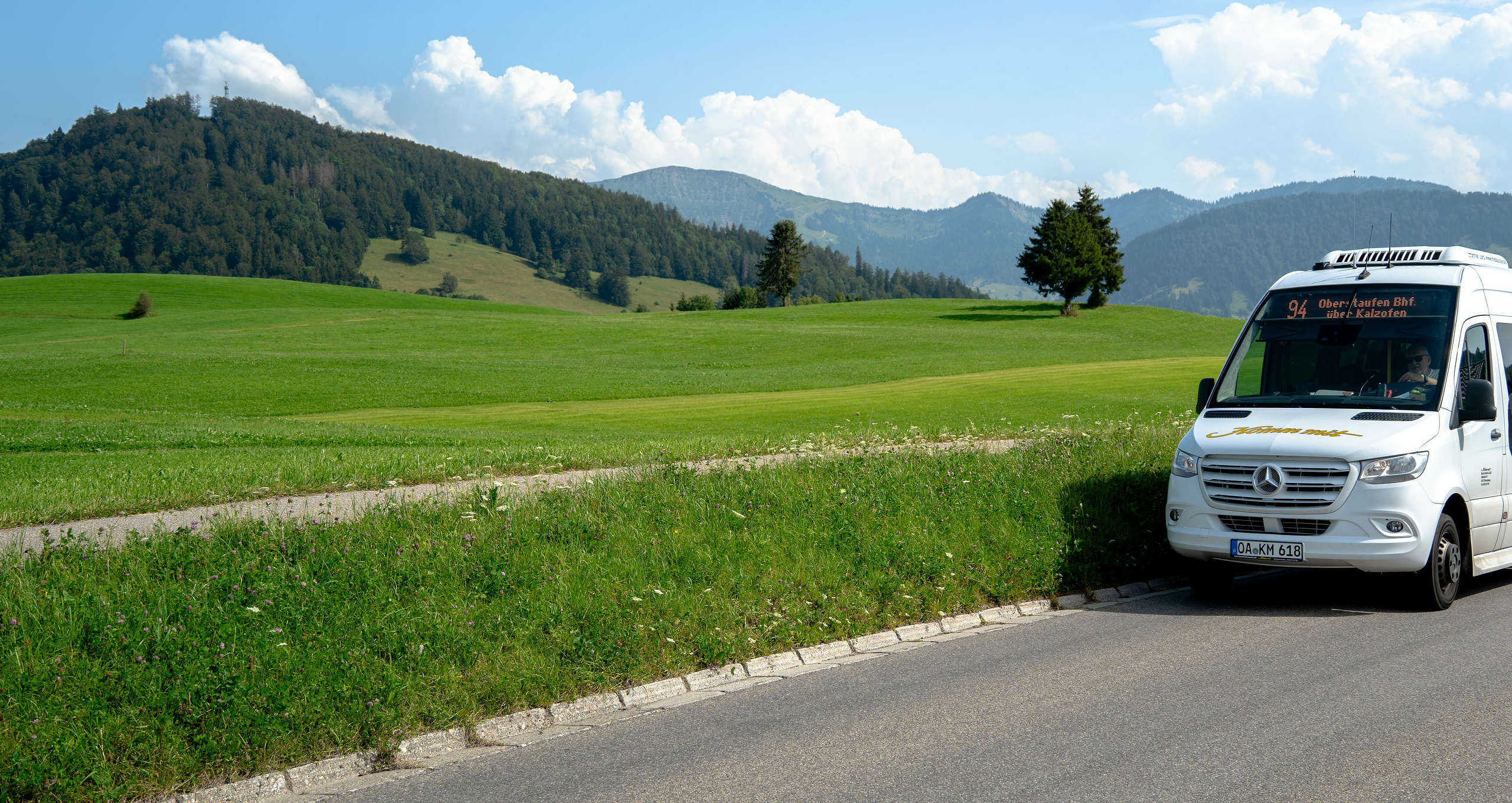 Kostenfreies Busangebot mit der Gästekarte in Oberstaufen