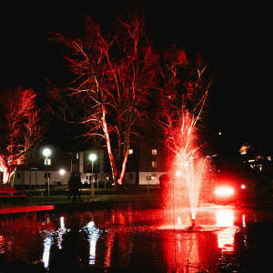 Beleuchtung zum Winterzauber im Oberstauen PARK