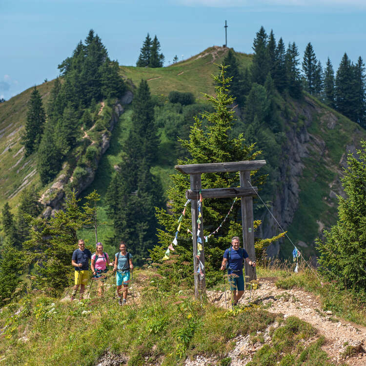 Wandern an der Porta Alpinae am Hochgrat.