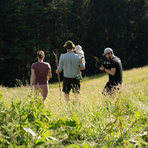 Filmdreh auf der Alpe