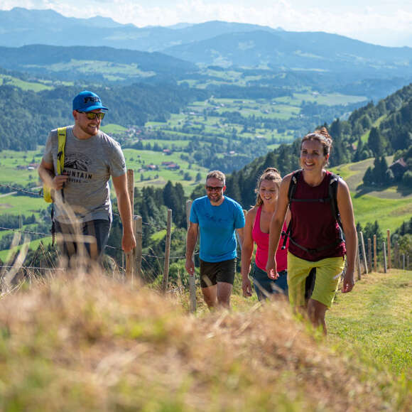 Wandern am Kapf mit Alpenpamorama