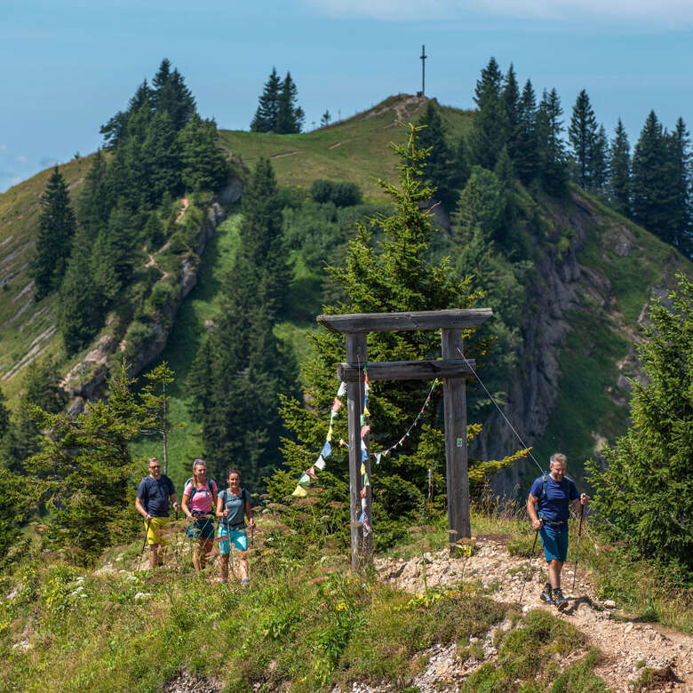 Wandern an der Porta Alpinae auf der Nagelfluhkette