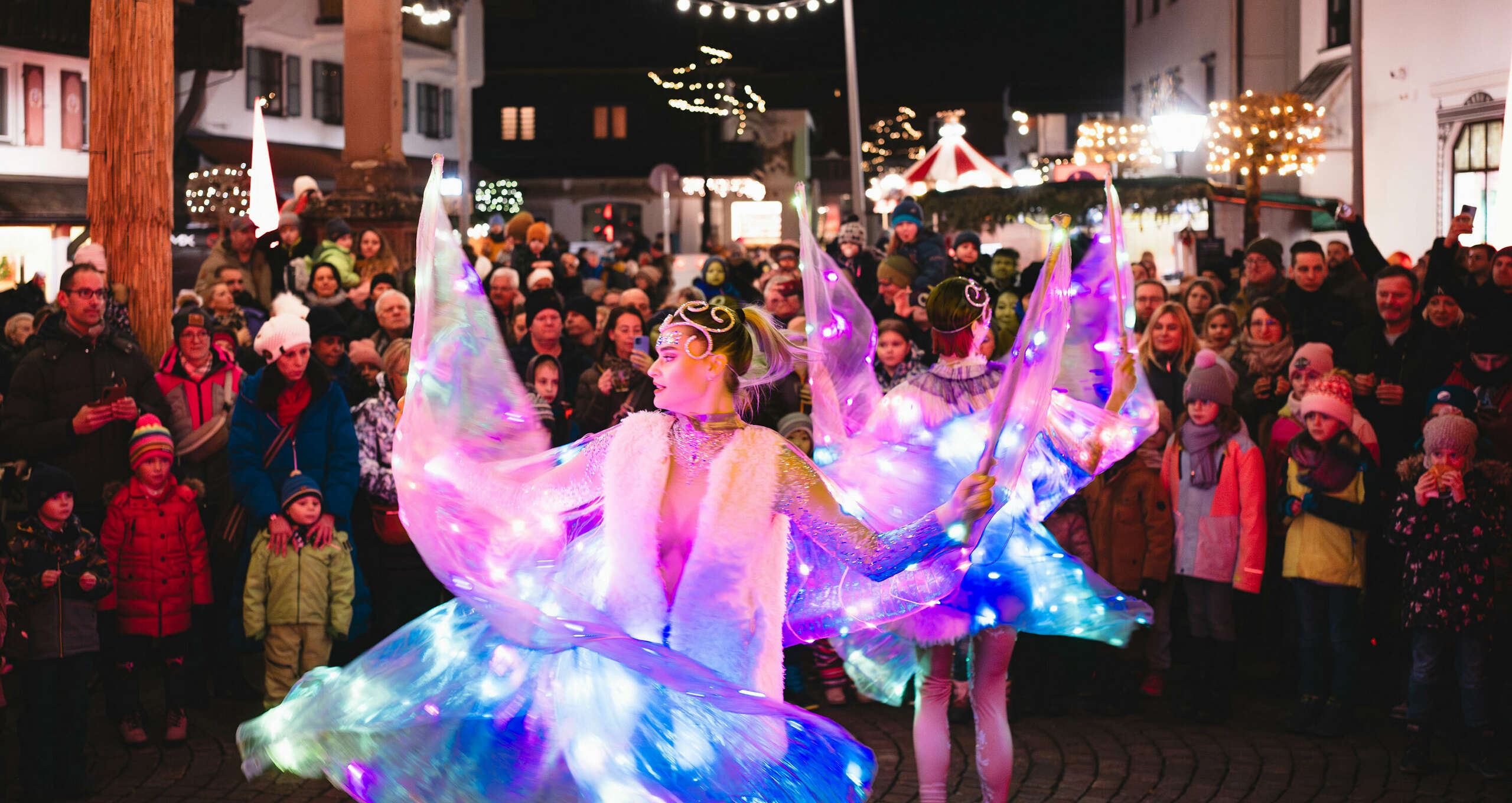 Glow Wings begeistern Kinder in den Weihnachtsferien in Oberstaufen